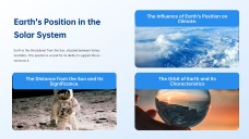 Template ng PowerPoint ng Malalim na Asul na Kalawakan ng Kosmikong Mundo