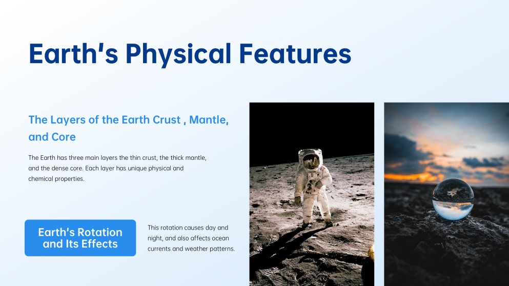 Template ng PowerPoint ng Malalim na Asul na Kalawakan ng Kosmikong Mundo
