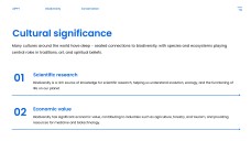 藍色自然風格生物多樣性保育PPT模板