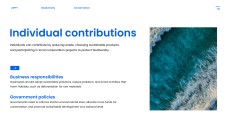 藍色自然風格生物多樣性保育PPT模板