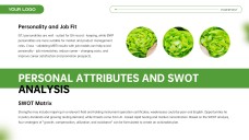 Plantilla de PPT Minimalista de Seguridad Alimentaria Verde y Blanco
