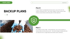 Plantilla de PPT Minimalista de Seguridad Alimentaria Verde y Blanco