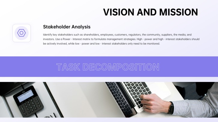 HarborTech leadership example stakeholder analysis slide