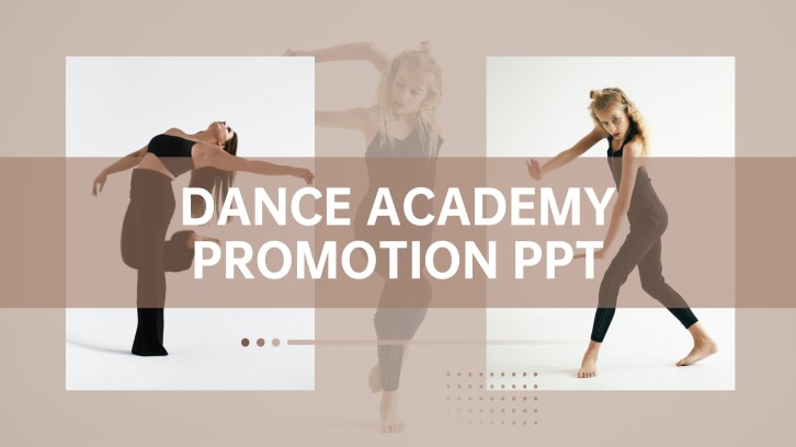 Plantilla de PowerPoint para promocionar academias de danza