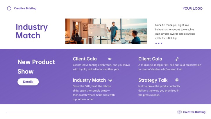 Purple Business Style Creative Brief Templates