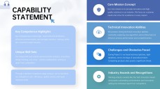 Blue Sophisticated Business Capability Statement Templates