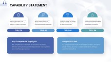 Blue Sophisticated Business Capability Statement Templates