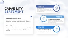 Blue Sophisticated Business Capability Statement Templates
