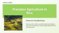 Green and White Minimalist Modern Rice PPT Template