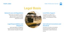 Blue and Yellow Modern Corporate Style Public Service PPT with Icons