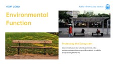 Blue and Yellow Modern Corporate Style Public Service PPT with Icons