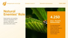 Yellow Minimalist Style Biological Pest Control PPT Template