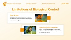 Yellow Minimalist Style Biological Pest Control PPT Template