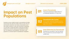 Yellow Minimalist Style Biological Pest Control PPT Template