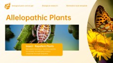 Yellow Minimalist Style Biological Pest Control PPT Template