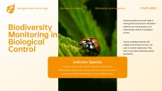 Yellow Minimalist Style Biological Pest Control PPT Template