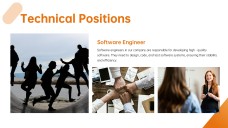 Templat PPT Pengambilan Pekerja Dekorasi Potret Perniagaan Ringkas Jingga