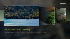 Шаблон презентации по управлению водными ресурсами в природной тематике в зеленых тонах