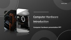Черная современная технологическая презентация компьютерного оборудования PPT с изображениями