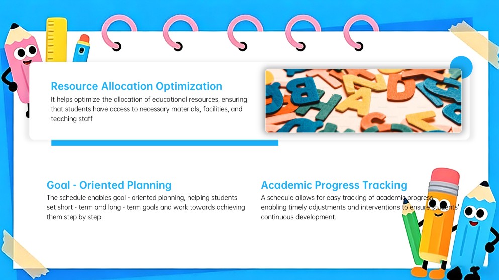 藍色可愛動畫課程PPT模板