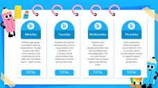 藍色可愛動畫課程PPT模板