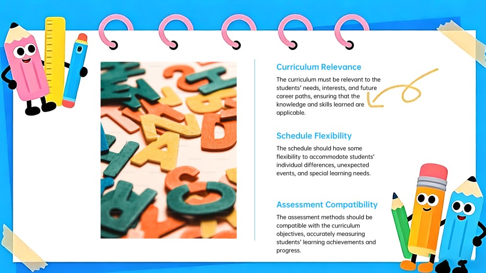 藍色可愛動畫課程PPT模板