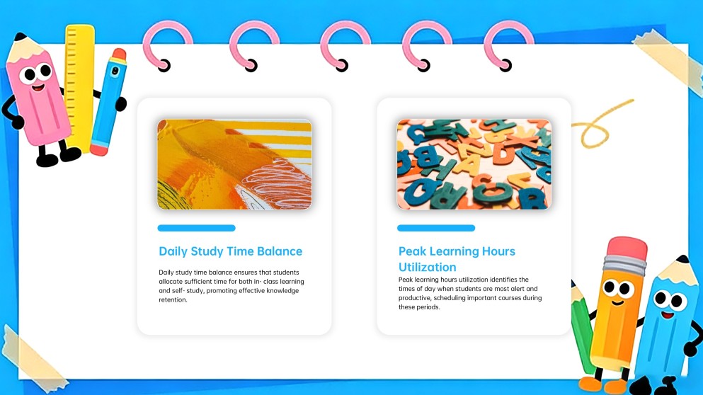 藍色可愛動畫課程PPT模板