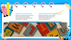 藍色可愛動畫課程PPT模板