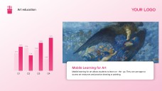 분홍색 예술사 및 교육 예술 파워포인트 템플릿