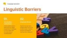 可愛及充滿活力的黃色語言發展PPT模板