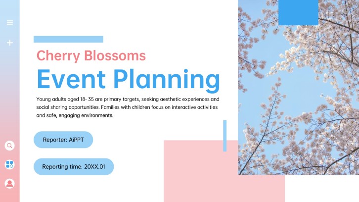 Cherry Blossom Season Event Planning PPT
