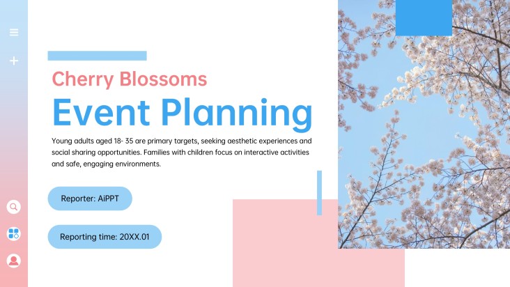 Cherry Blossom Season Event Planning PPT