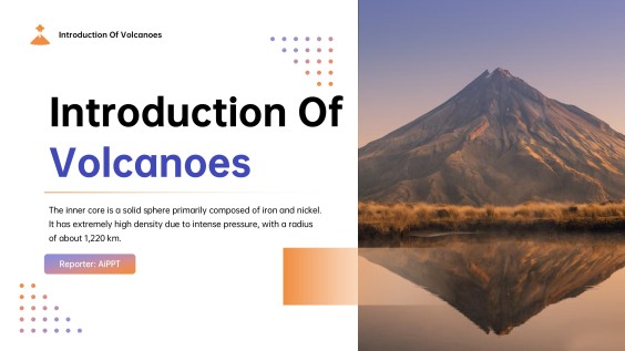 Introduction to Volcanoes PPT