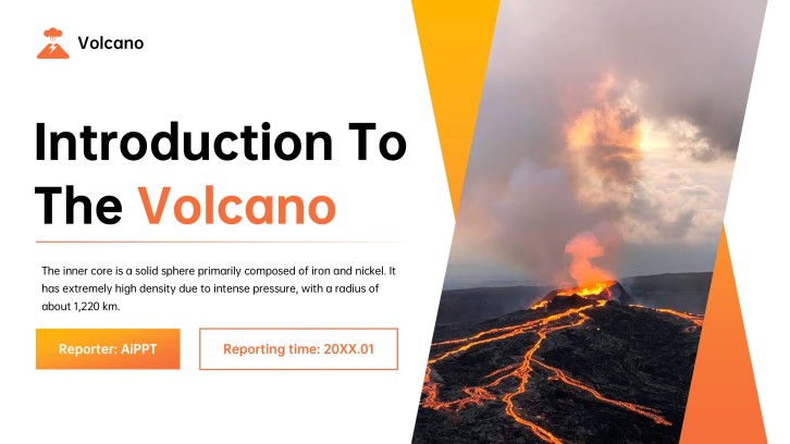 Volcano and Lava PPT for School
