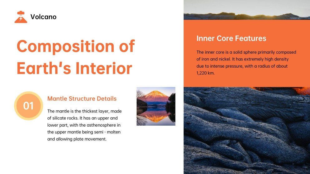 Volcano and Lava PPT for School