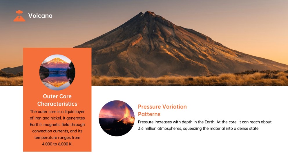 Volcano and Lava PPT for School