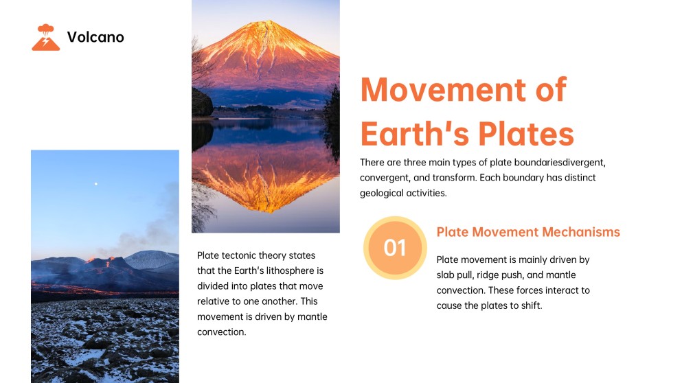 Volcano and Lava PPT for School