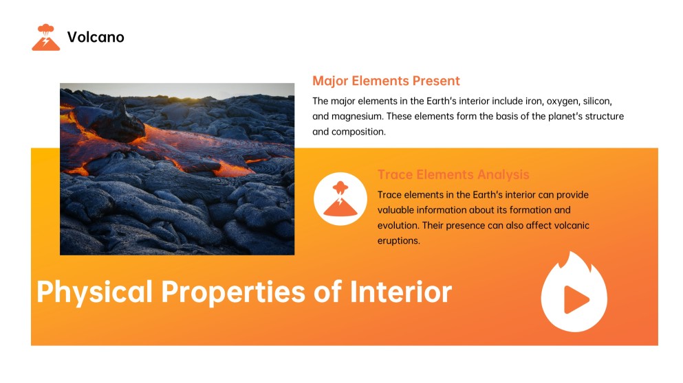 Volcano and Lava PPT for School