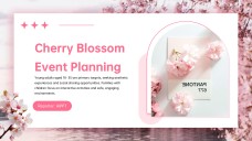 Cherry Blossom Background PPT Template