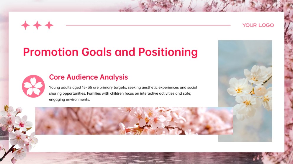 Cherry Blossom Background PPT Template