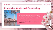 Cherry Blossom Background PPT Template