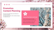 Cherry Blossom Background PPT Template