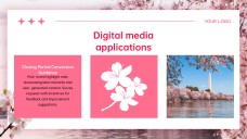Cherry Blossom Background PPT Template