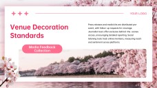 Cherry Blossom Background PPT Template