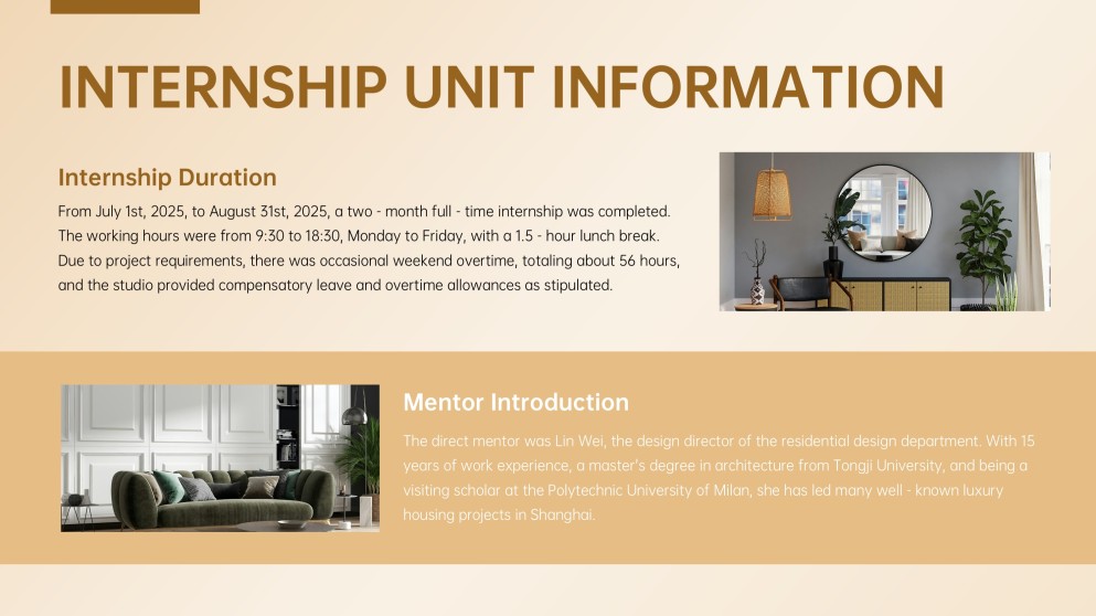 Summer Internship Report Presentation