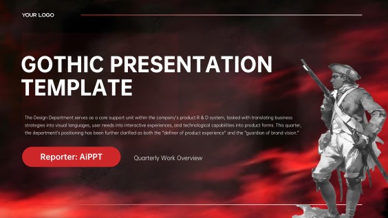 Gothic Slide Background for Quarterly Report