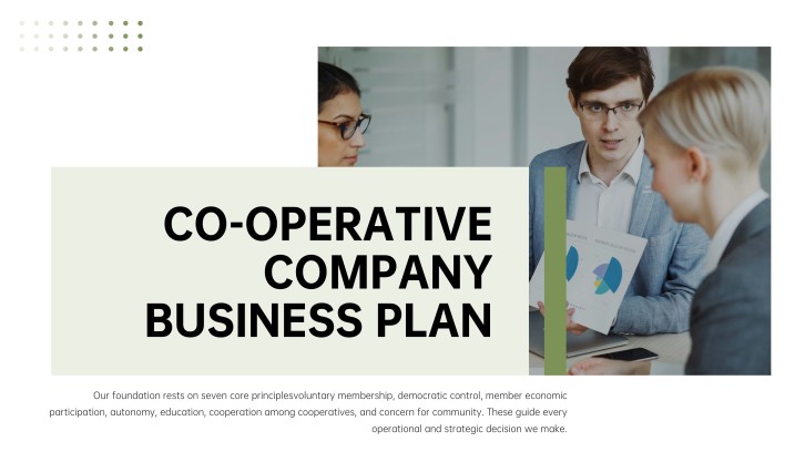 Co-operative Company Business Plan Presentation