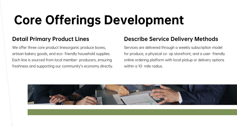 Co-operative Company Business Plan Presentation
