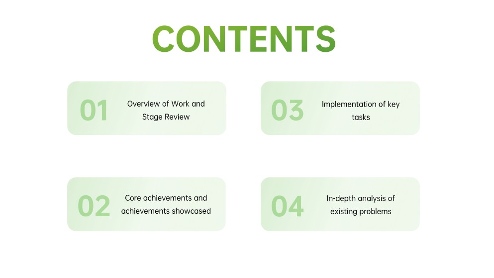 สไลด์ PowerPoint แบบ 4 รายการ