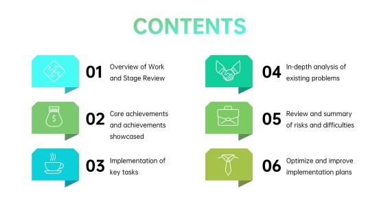 6-Item PowerPoint Slide